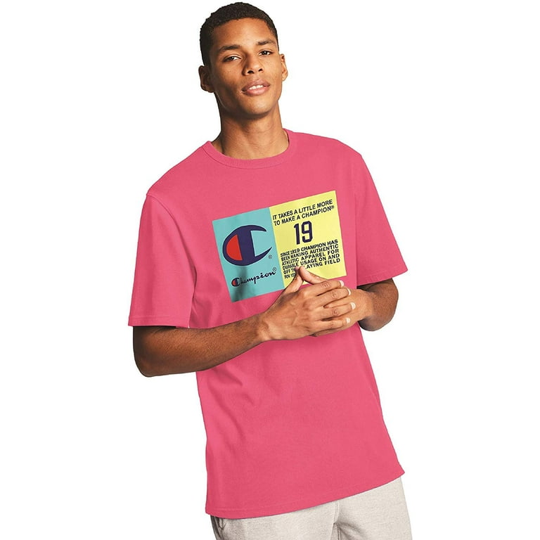 Pink mens champion shirt deals