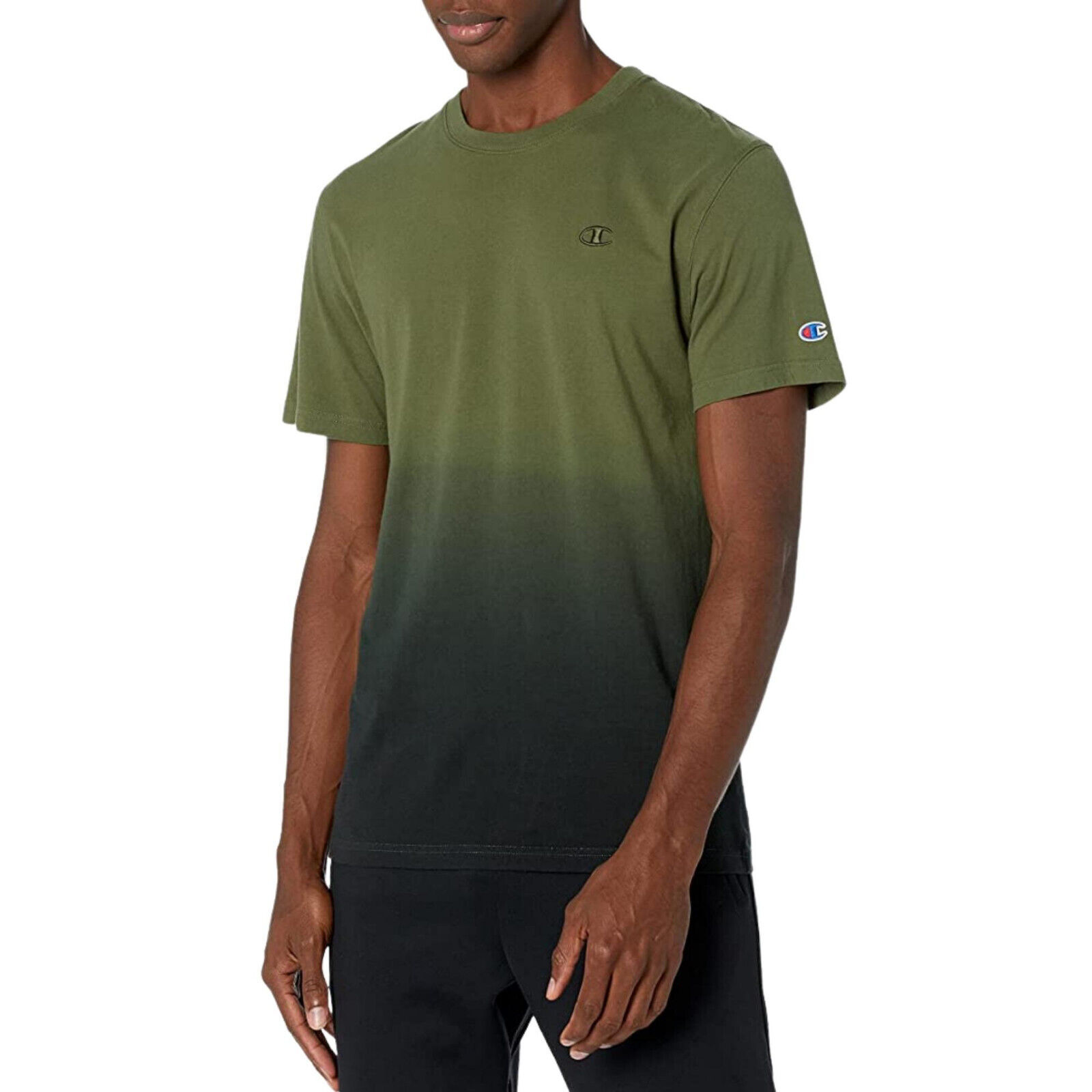 Champion Men s Specialty Dye Ombre T Shirt Small Olive Green Walmart