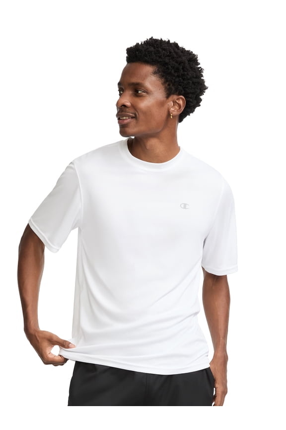 Men’s Sport T-Shirt with Reflective “C” Logo, Slim Fit, Lightweight Polyester Fabric, Sizes S-XXL
