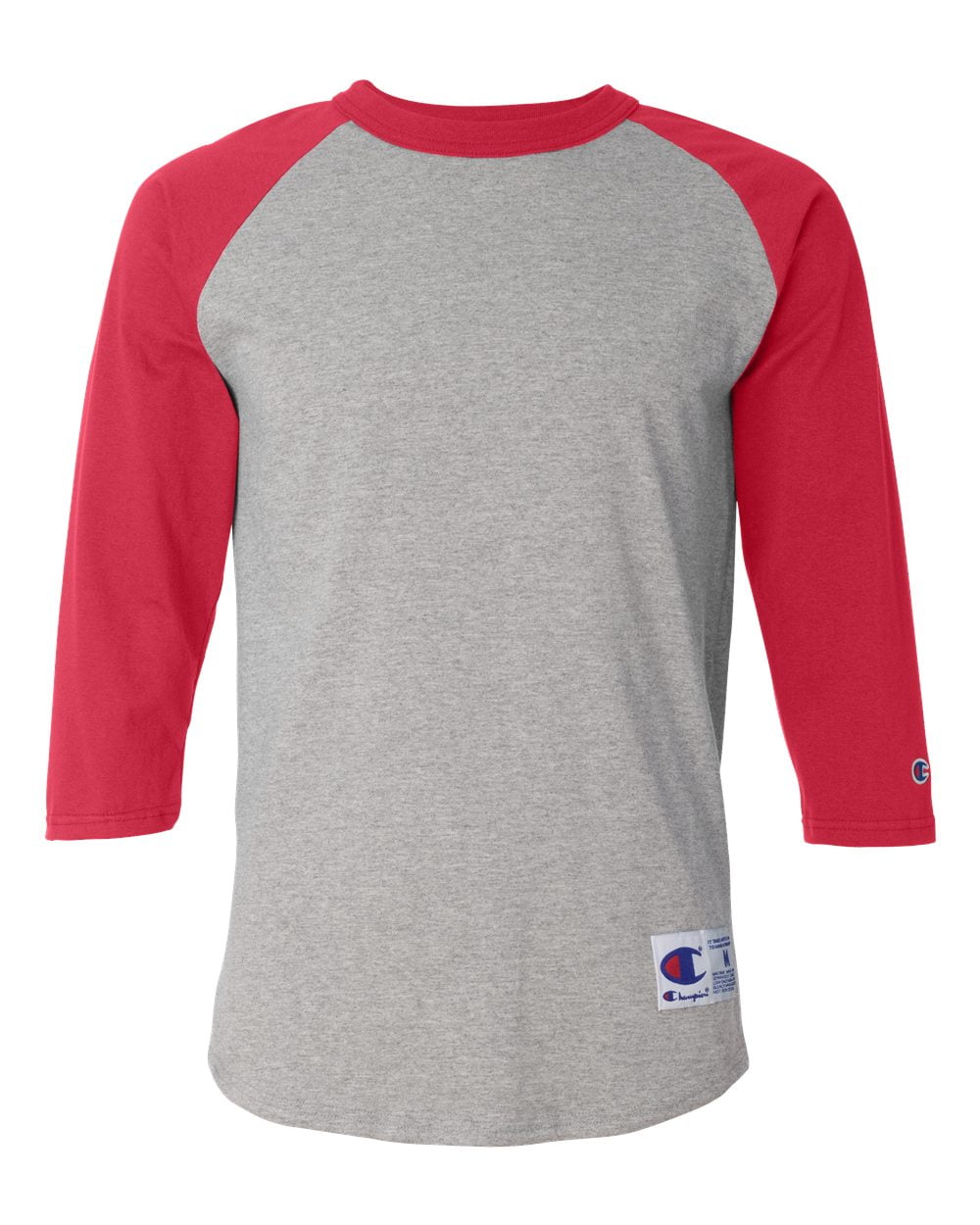 Champion Men's Three-Quarter Raglan Sleeve Baseball T-Shirt