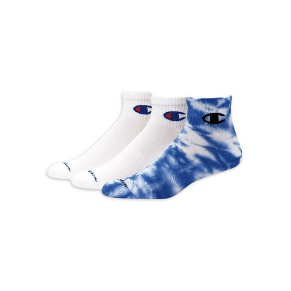 Champion Men's Tie Dye Ankle Socks, 3 Pack
