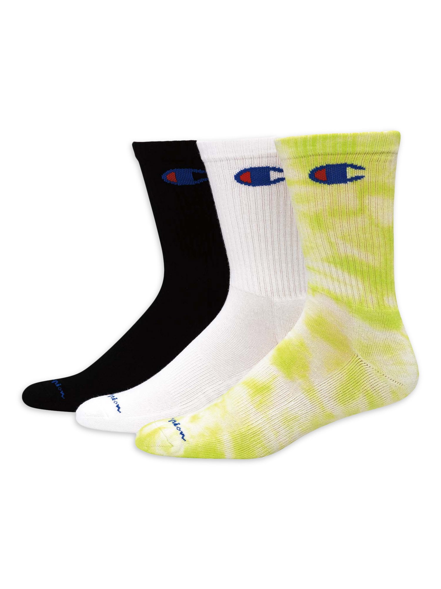 Champion Men's Tie Dye Crew Socks, 3 Pack