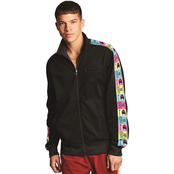Champion Men's Tricot Track Jacket Black X-Large