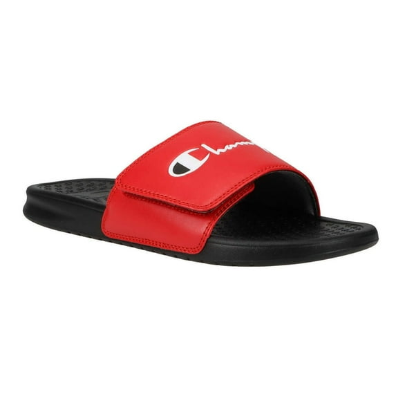 Champion Men's / Unisex Embossed Logo Adjustable Closure Slides Slip-on Sandals
