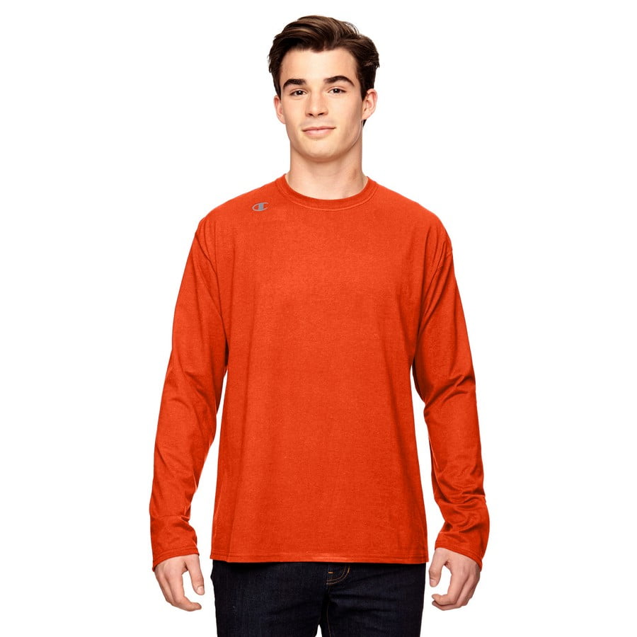 Champion for Team 365 Vapor Cotton Long Sleeve T Shirt Walmart