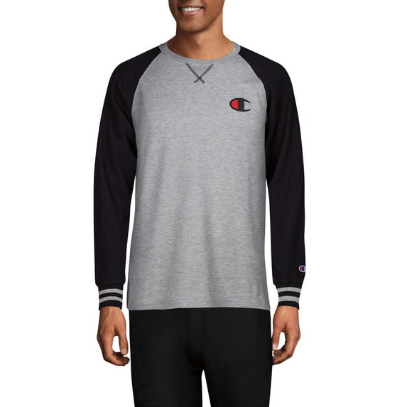 Champion Men's Waffle Long Sleeve Raglan Shirt