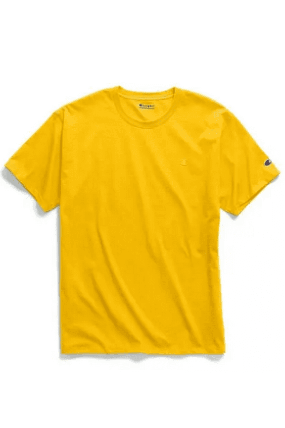 Men's Yellow Classic Athletic Fit Jersey T-Shirt, XL