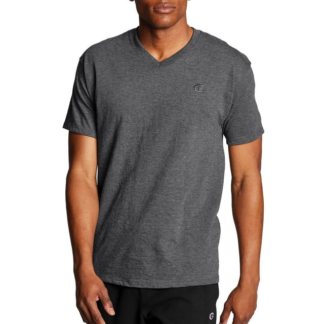 Champion Men's and Big Men's Classic Jersey V-Neck T-Shirt, Sizes S-2XL ...