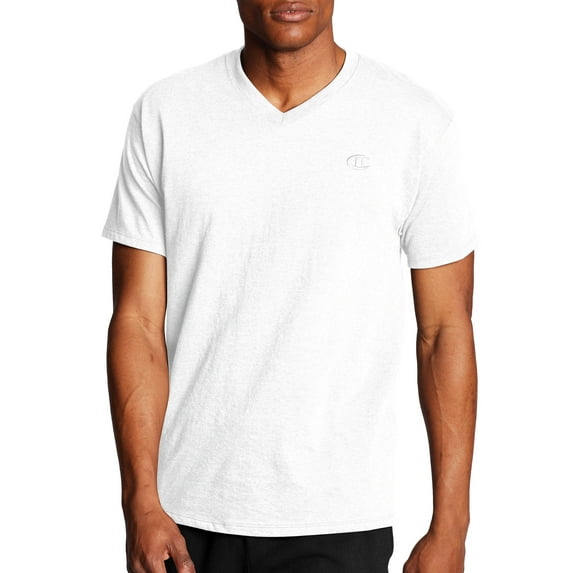 Champion Men's and Big Men's Classic Jersey V-Neck T-Shirt, Sizes S-2XL