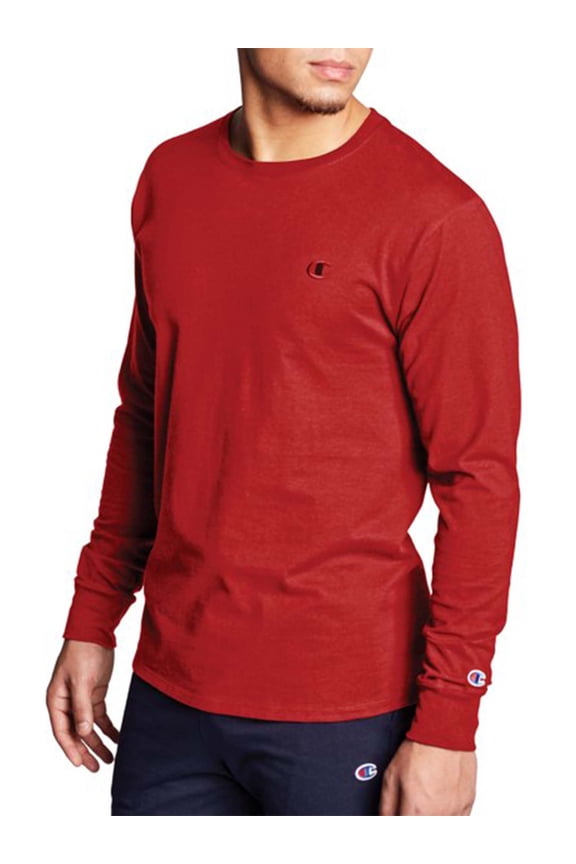 Men's and Big Men's Classic Solid Jersey Long Sleeve T-Shirt, Sizes S-2XL