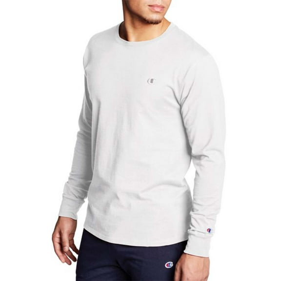 Champion Men's and Big Men's Classic Solid Jersey Long Sleeve T-Shirt, Sizes S-2XL