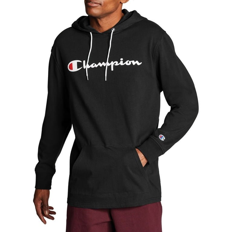 Champion Men's and Big Men's Middleweight T-Shirt Hoodie, Sizes up 2XL - Walmart.com