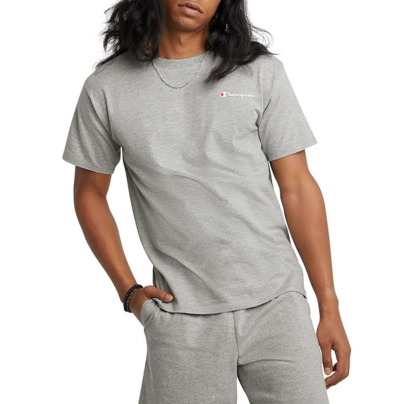 Champion Men's and Big Men's Mini Script Logo Classic Jersey Tee, Sizes S-2XL
