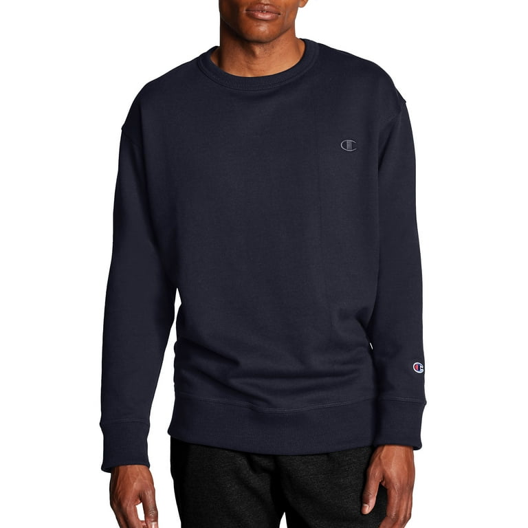 Champion Men s and Big Men s Powerblend Fleece C Logo Crewneck Sweatshirt up to Size 4XL