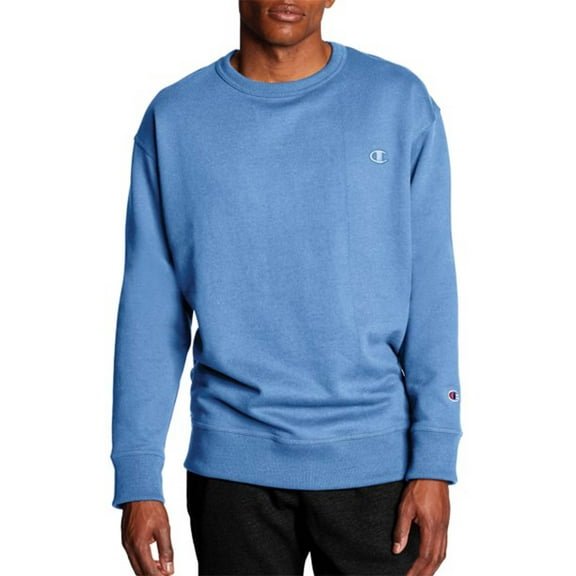 Champion Men's and Big Men's Powerblend Fleece C Logo Crewneck Sweatshirt, up to Size 4XL