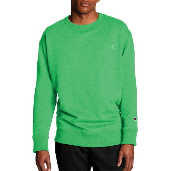 Champion Men's and Big Men's Powerblend Fleece C Logo Crewneck Sweatshirt, up to Size 4XL