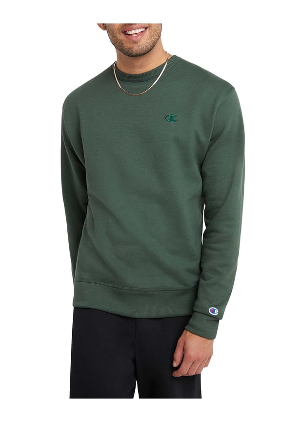 Men's and Big Men's Powerblend Fleece C Logo Crewneck Sweatshirt, up to Size 4XL