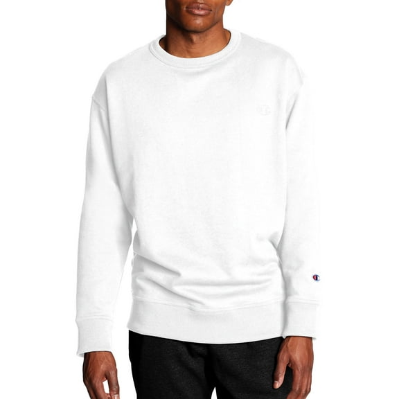 Champion Men's and Big Men's Powerblend Fleece C Logo Crewneck Sweatshirt, up to Size 4XL