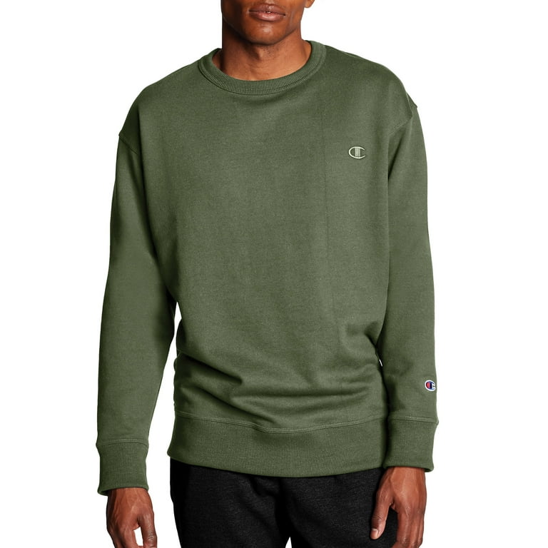 Champion Men s and Big Men s Powerblend Fleece C Logo Crewneck Sweatshirt up to Size 4XL