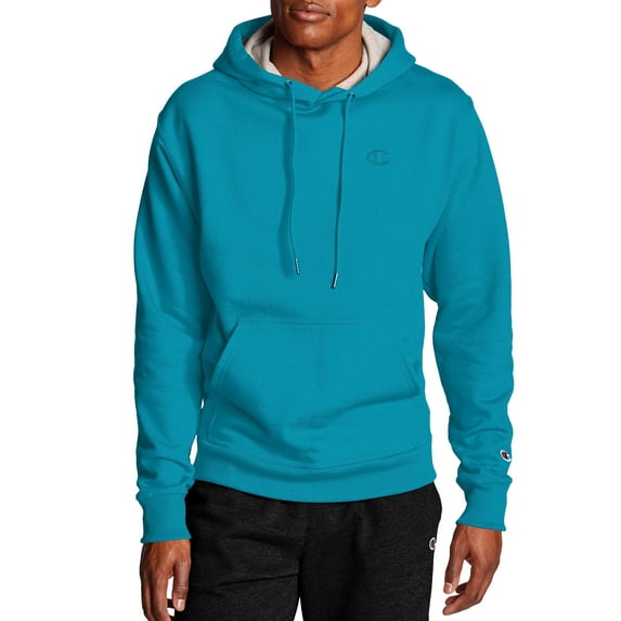 Champion Men's and Big Men's Powerblend Fleece C Logo Pullover Hoodie, up to Size 4XL