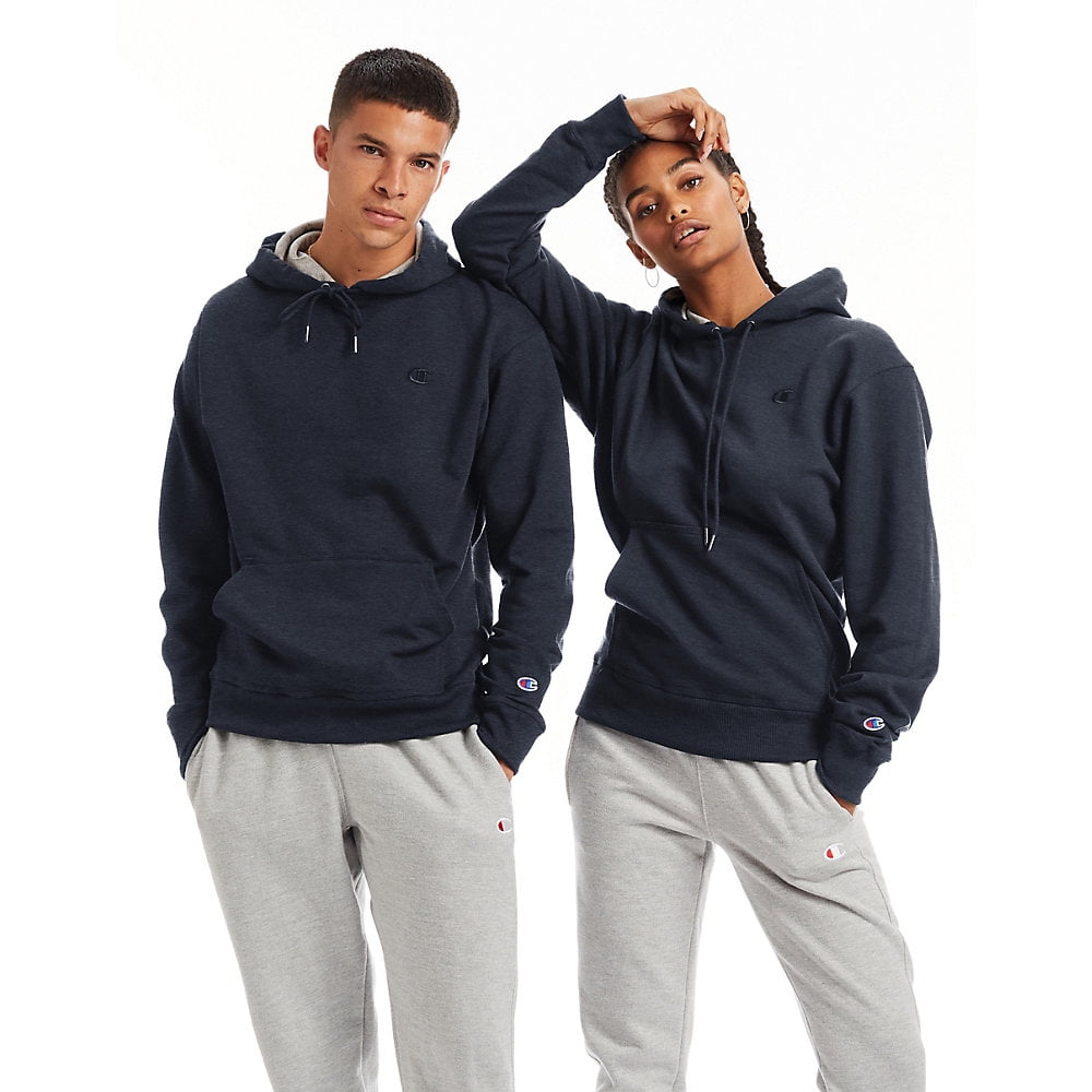 Champion Men's and Big Men's Powerblend Fleece C Logo Pullover Hoodie, up to Size 4XL
