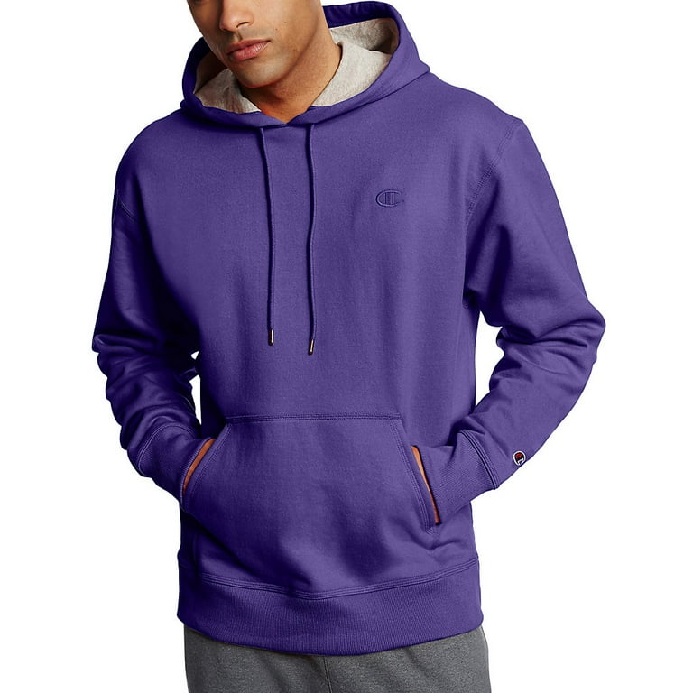 Mens purple champion hoodie sale