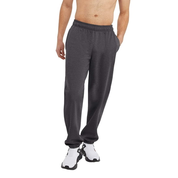 Champion Men's and Big Men's Powerblend Fleece Relaxed Bottom Pants, up to Size 4XL