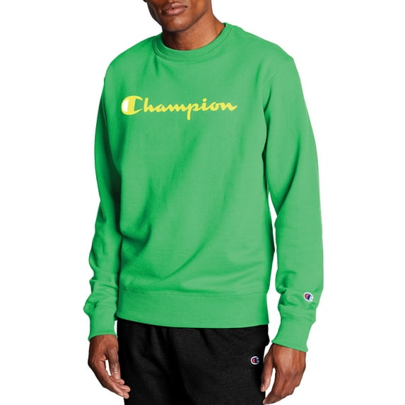 Champion Men's and Big Men's Powerblend Logo Crewneck Sweatshirt, up to size 2XL