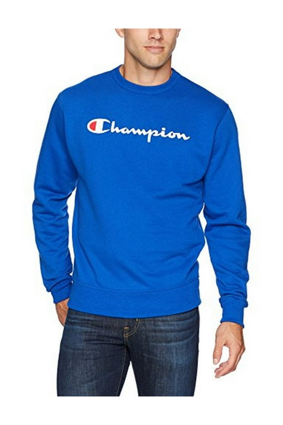 Men's and Big Men's Powerblend Logo Crewneck Sweatshirt, up to size 2XL