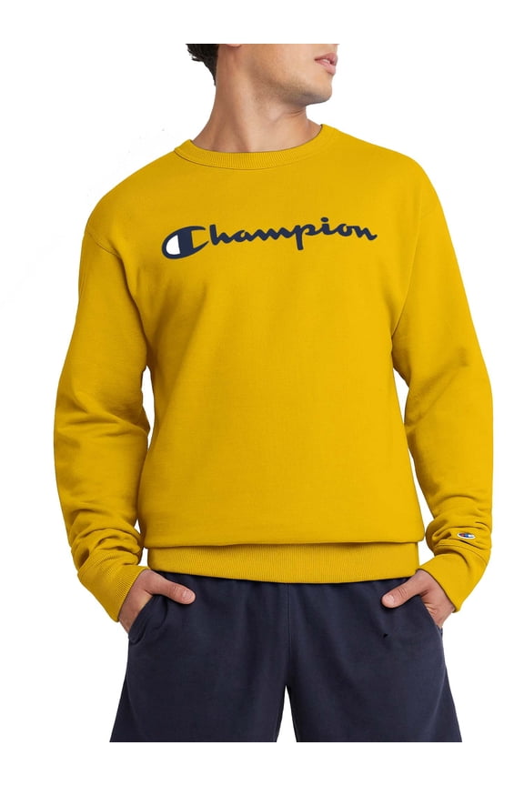 Men's and Big Men's Powerblend Logo Crewneck Sweatshirt, up to size 2XL