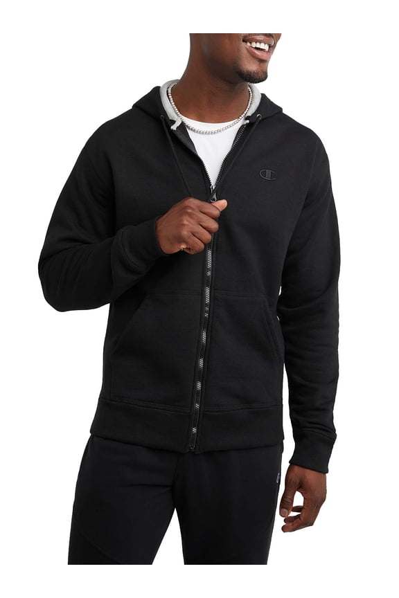 Men's and Big Men's Powerblend Zip-Up Hoodie, Sizes up to 2XL