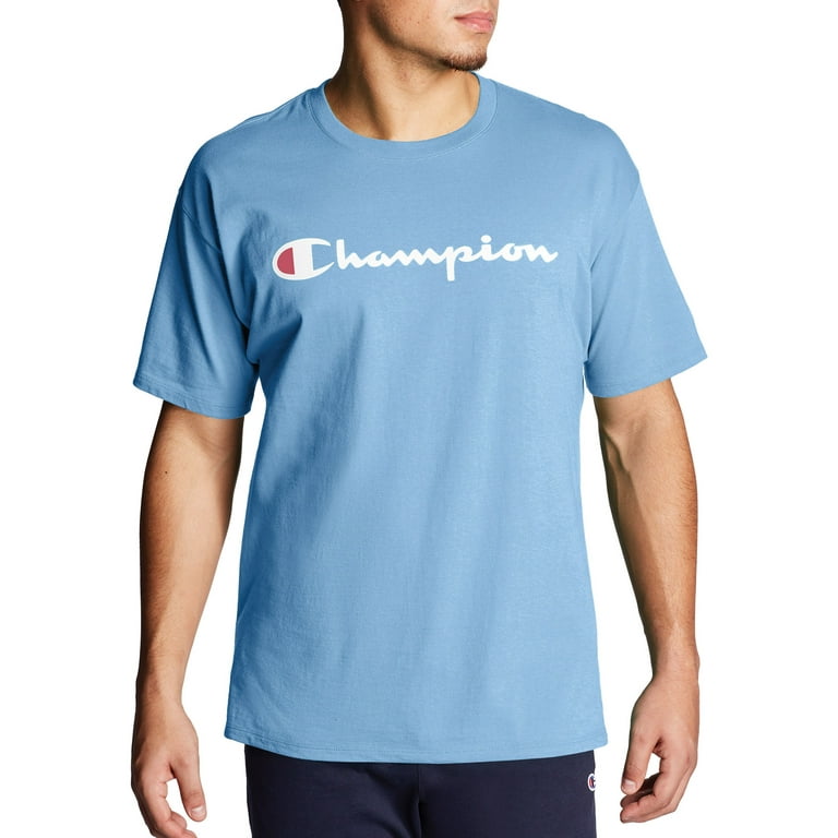 Champion Men s and Big Men s Script Logo Classic Jersey Graphic Tee Shirt Sizes S 2XL