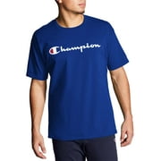 Champion Mens and Big Mens Script Logo Classic Jersey Graphic Tee Shirt, Sizes S-2XL