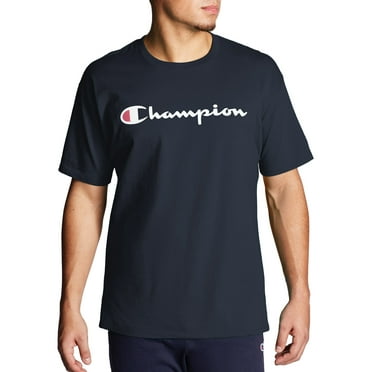 Champion Men's and Big Men's Script Logo Classic Jersey Graphic Tee Shirt, Sizes S-2XL