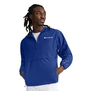 Champion Men s Stadium Packable Jacket with Script Logo, Standard Fit, Lightweight Water-Resistant Polyester Fabric, Sizes S-4XL