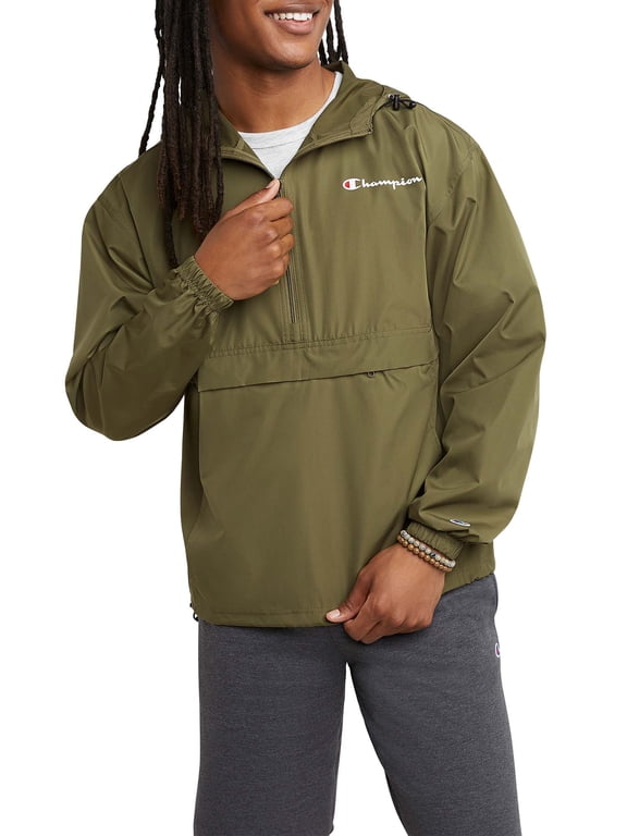 Men's and Big Men's Stadium Packable Windbreaker Jacket, up to Size 2XL