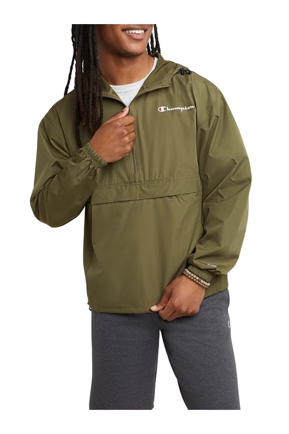 Men's and Big Men's Stadium Packable Windbreaker Jacket, up to Size 2XL