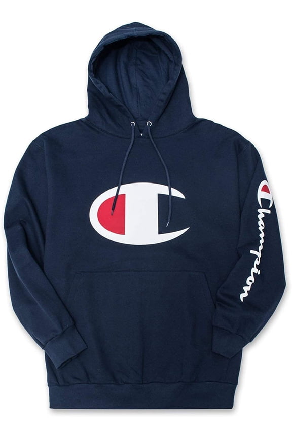 Hoodie for Men Big And Tall Mens Oversized Pullover Fleece Sweatshirt Navy