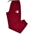 thumbnail image 1 of Champion Mens Big and Tall Fleece Jogger Sweatpants with C Logo Burgundy 2X, 1 of 5