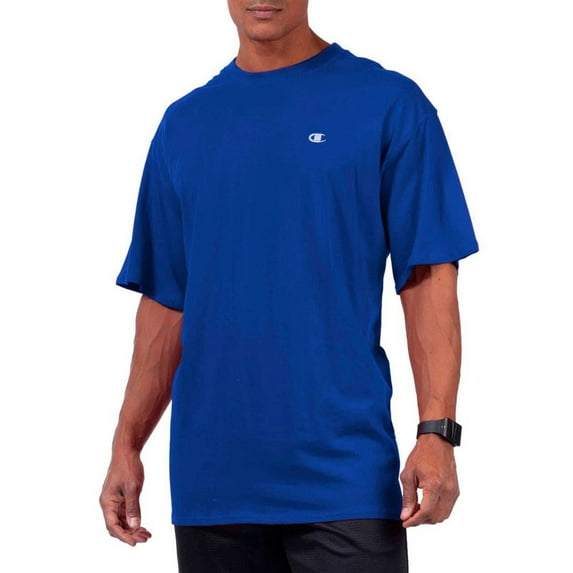 Champion Mens Big and Tall Short Sleeve Jersey Tee, 3XL, Zaffre Blue