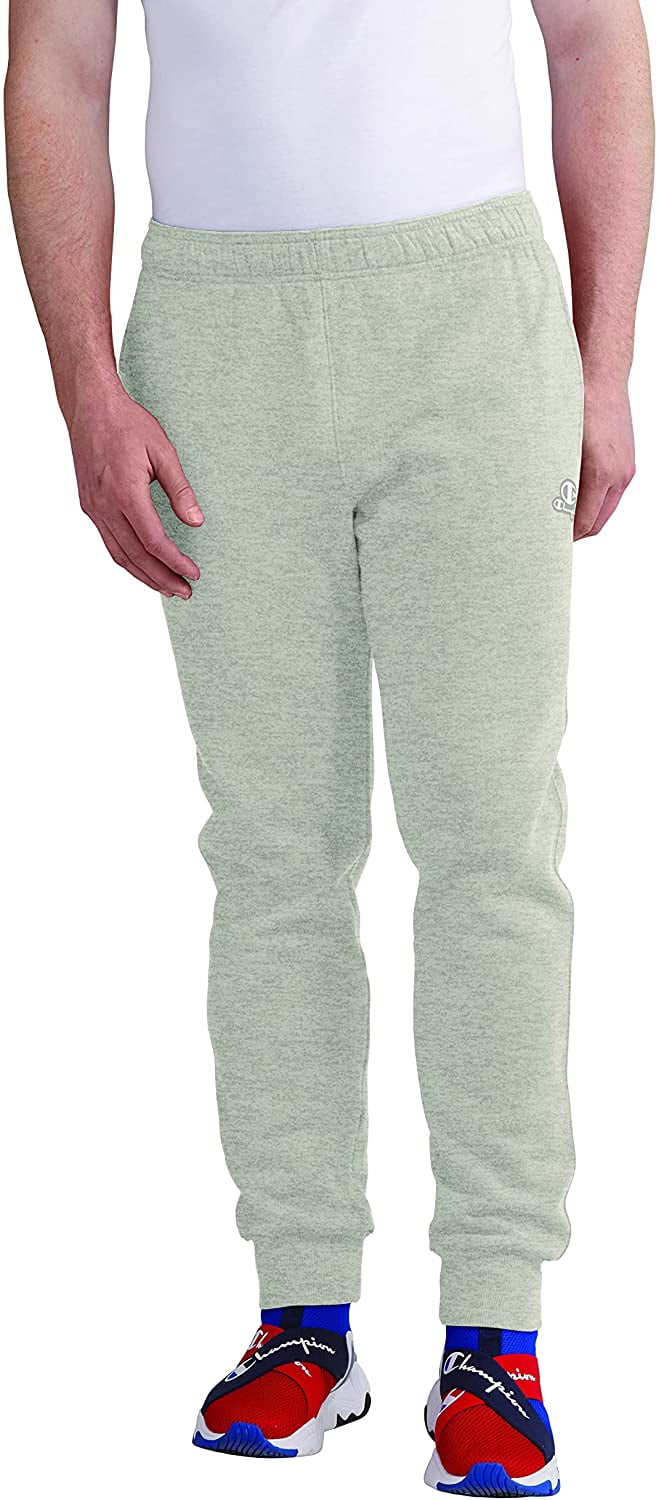 Champion Mens Classic Fleece Jogger X Large Bleached Stone Cream Heather Walmart