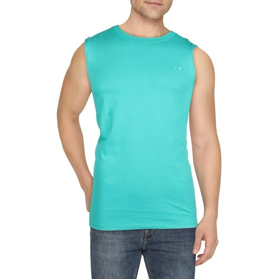 Champion Mens Classic Jersey Muscle Logo Muscle Tank Top