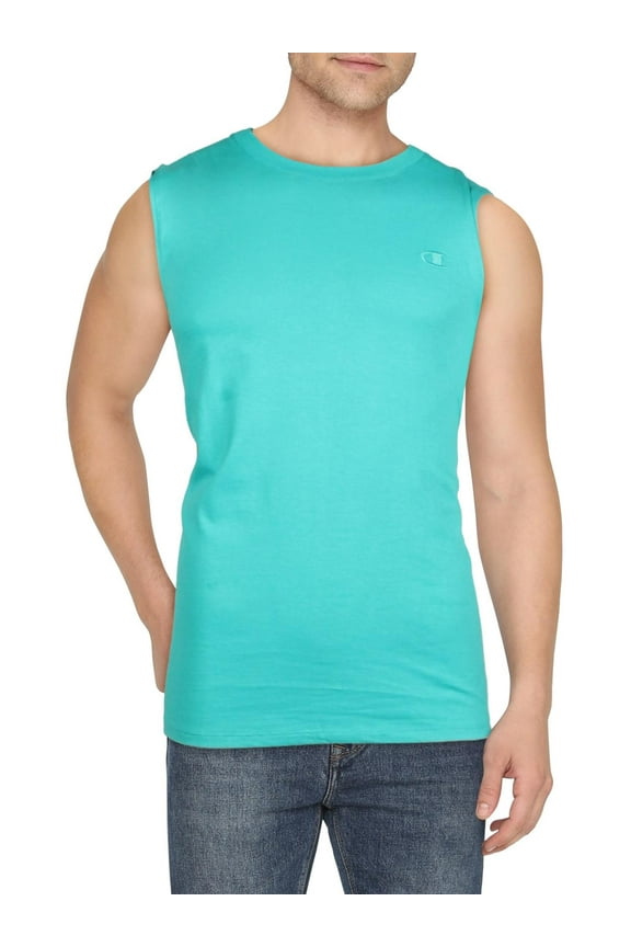 Mens Classic Jersey Muscle Logo Muscle Tank Top