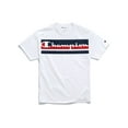 thumbnail image 1 of Champion Mens Classic Jersey Short-Sleeve Tee, L, Stripes White, 1 of 4