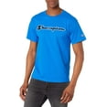 thumbnail image 1 of Champion Mens Classic Jersey Short-Sleeve Tee, M, Outer Script Bozzetto Blue, 1 of 4