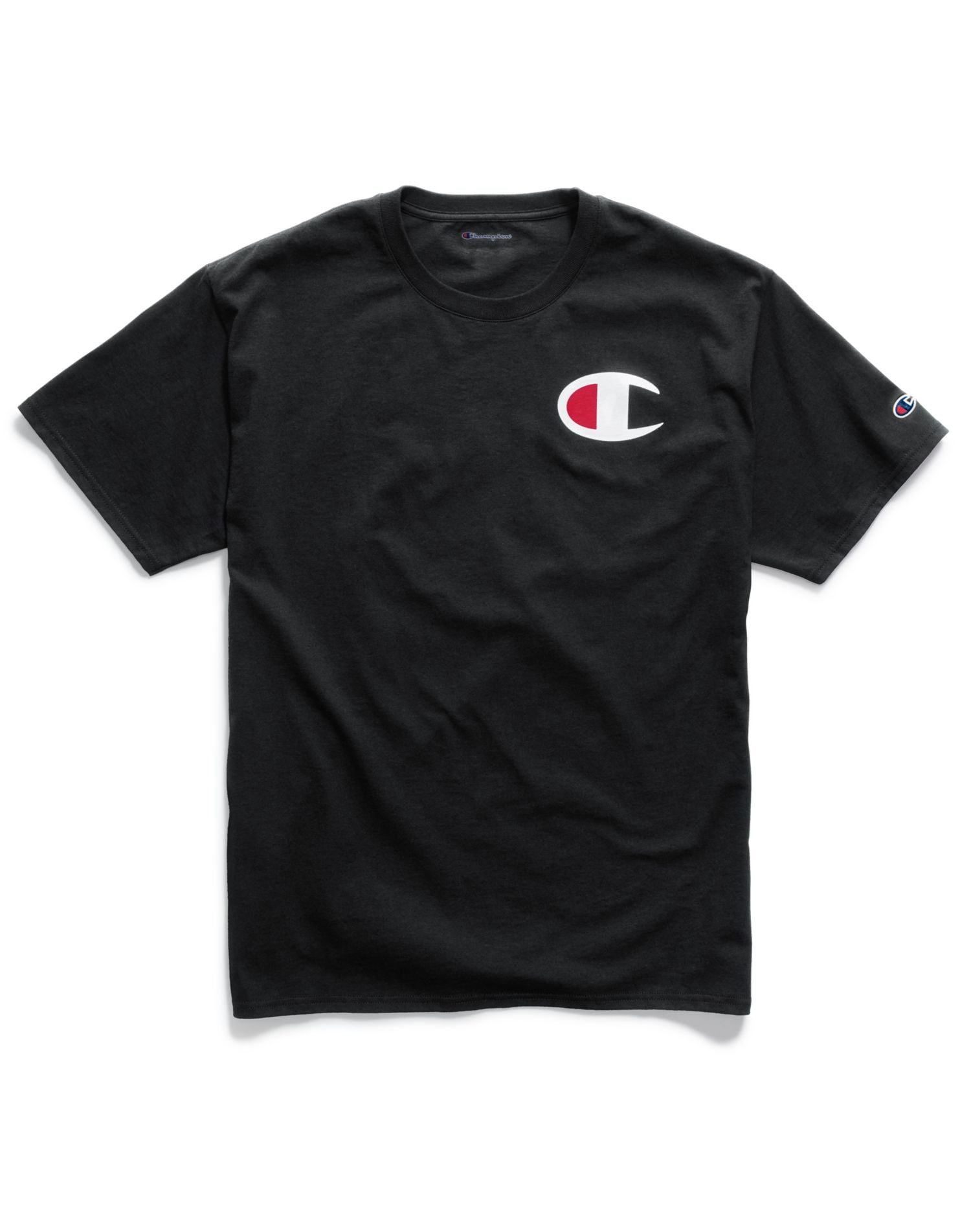 Champion Mens Cotton Pajama T Shirt Black Size Medium