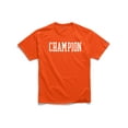 thumbnail image 1 of Champion Mens Classic Jersey Short-Sleeve Tee, XXL, Block Spicy Orange, 1 of 4