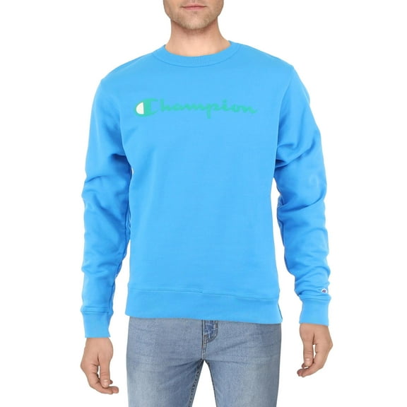 Champion Mens Crewneck Logo Sweatshirt