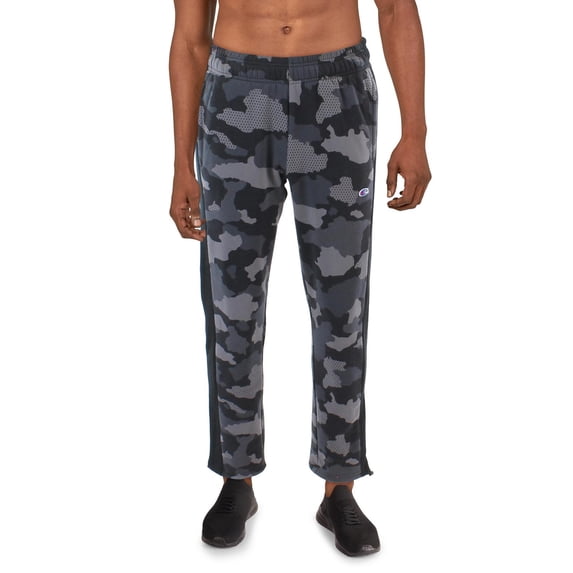 Champion Mens Urban Pursuits Fleece Sweatpants Small Mesh Camo Neutral/Black