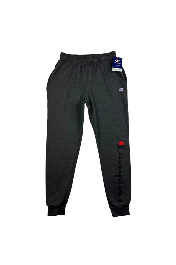 Mens Fleece Jogger Pants Size M (30x31") Gray-Multi Graphic Tapered Leg